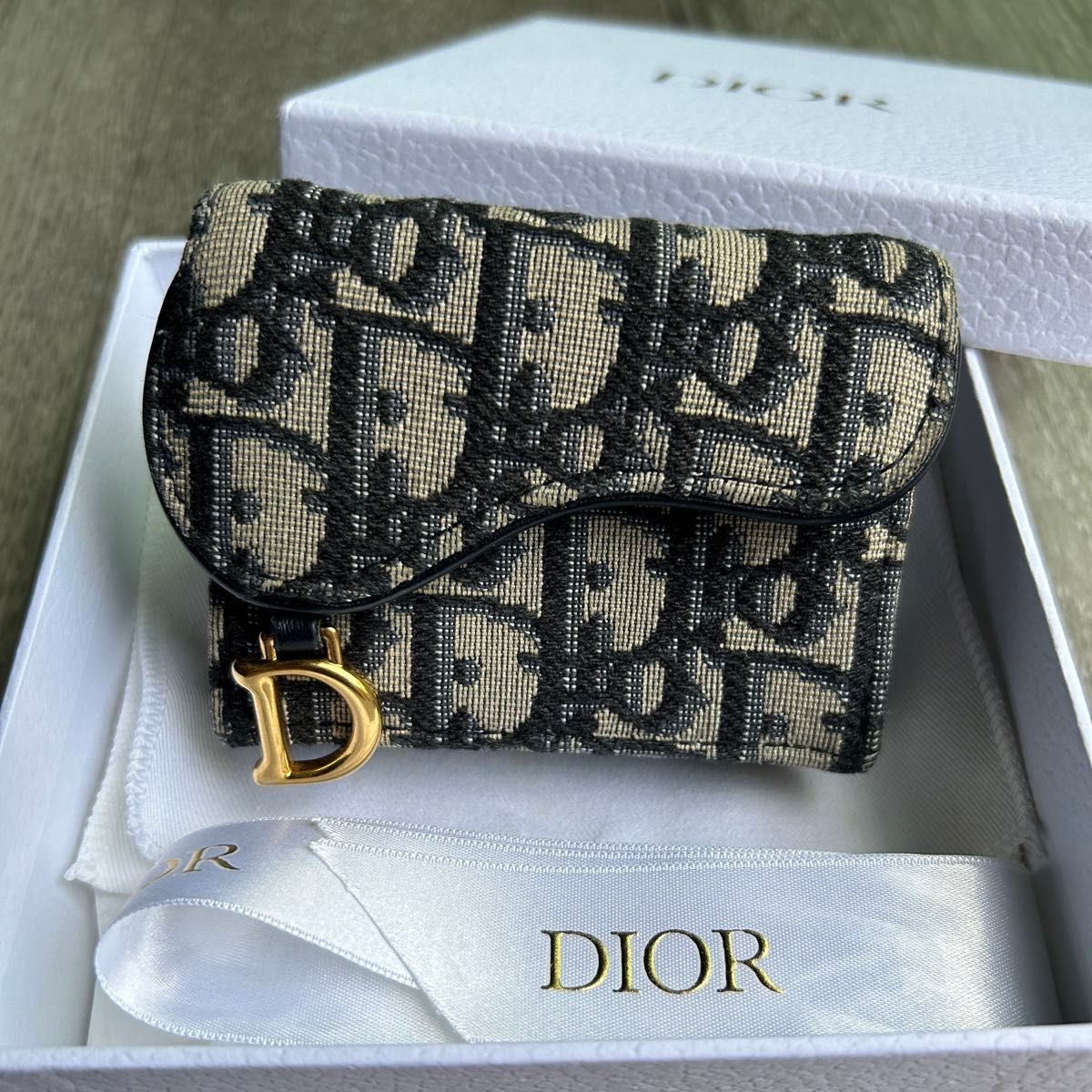 ディオール サドルロータス オブリーク ジャカード & スムースカーフ