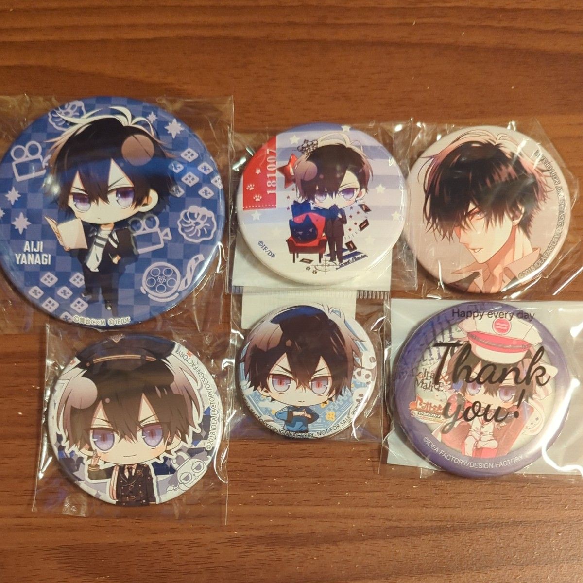 AGF Collar×Malice カラマリ 黒ネコマスコット缶バッジセット 岡崎契