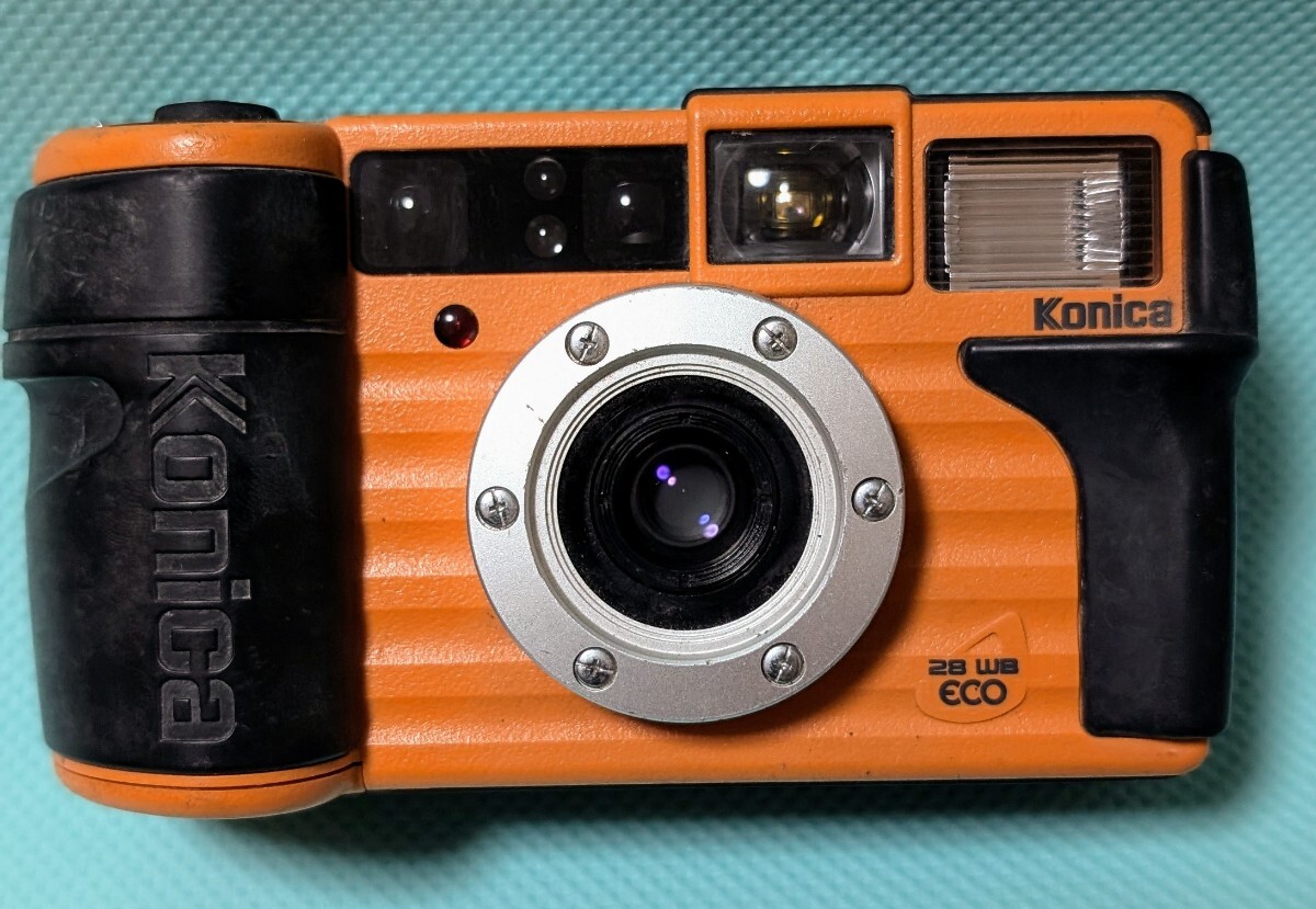 Konica コニカ 現場監督 28 WB ECO 日付機能付き オレンジ コンパクト