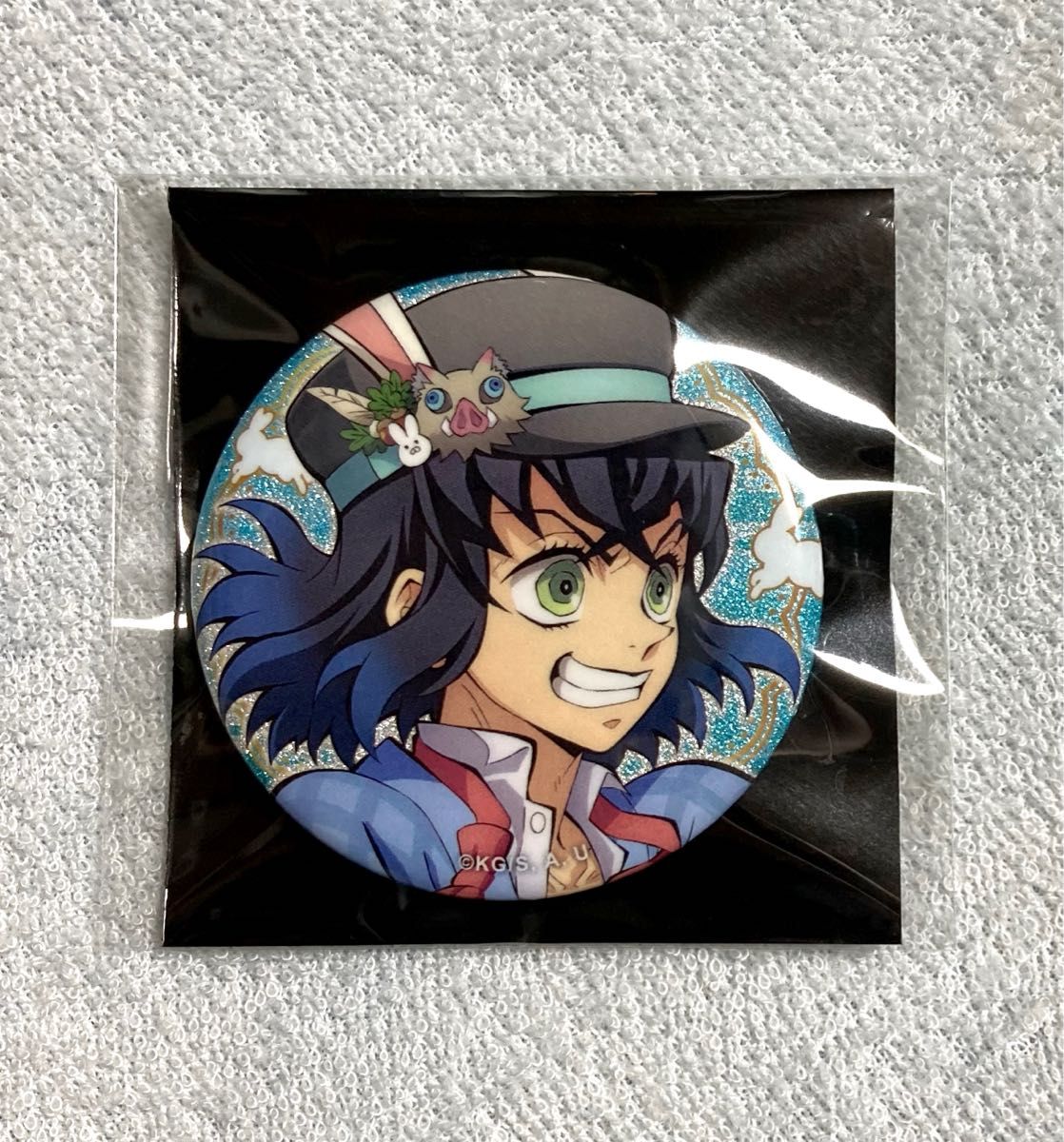み*様 鬼滅の刃 時透無一郎 AGF2023 卯年 グリッター缶バッジ 20個 鬼