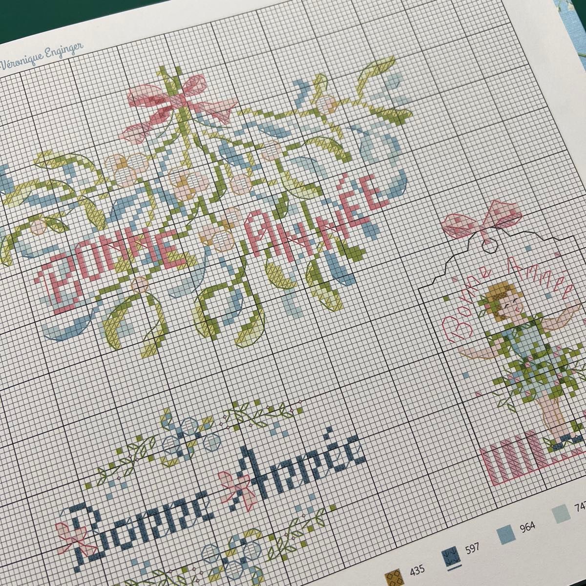 クロスステッチ洋書 Agenda point de croix 2020｜Yahoo!フリマ（旧