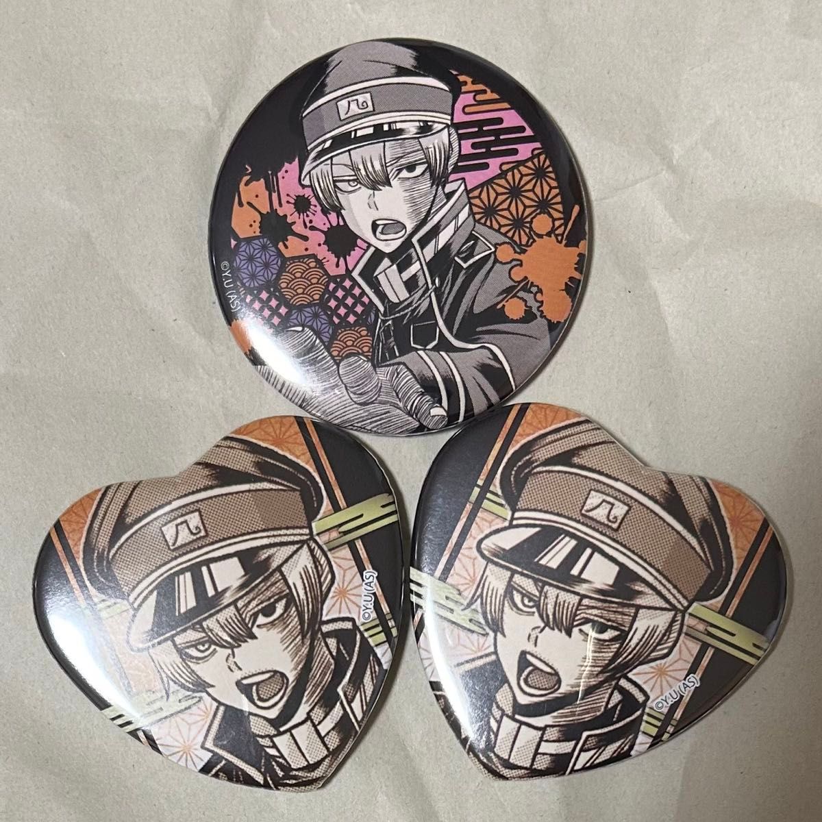 桃源暗鬼 缶バッジ 囲岬 桃源暗鬼 ハート型缶バッジ MF 囲 岬｜ホビー