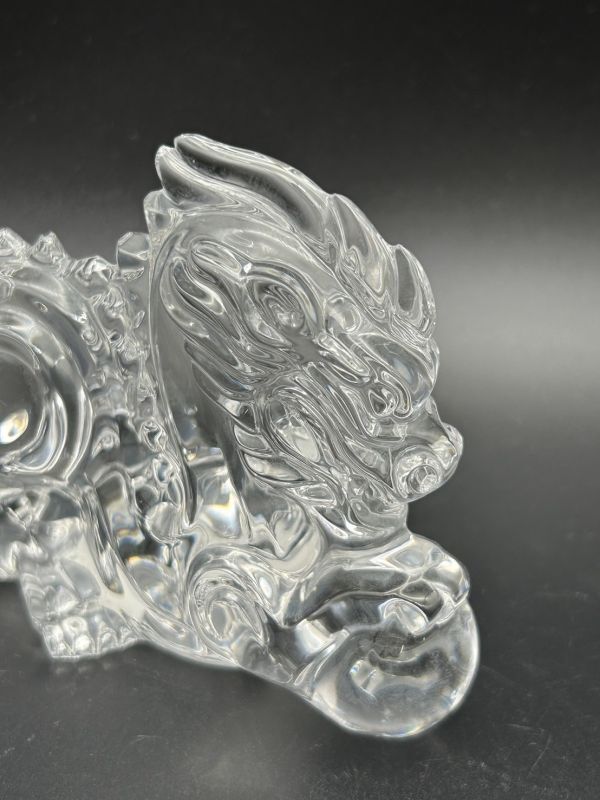 O64-1】Baccarat バカラ 龍 ドラゴン 置物 クリスタル フィギュリン