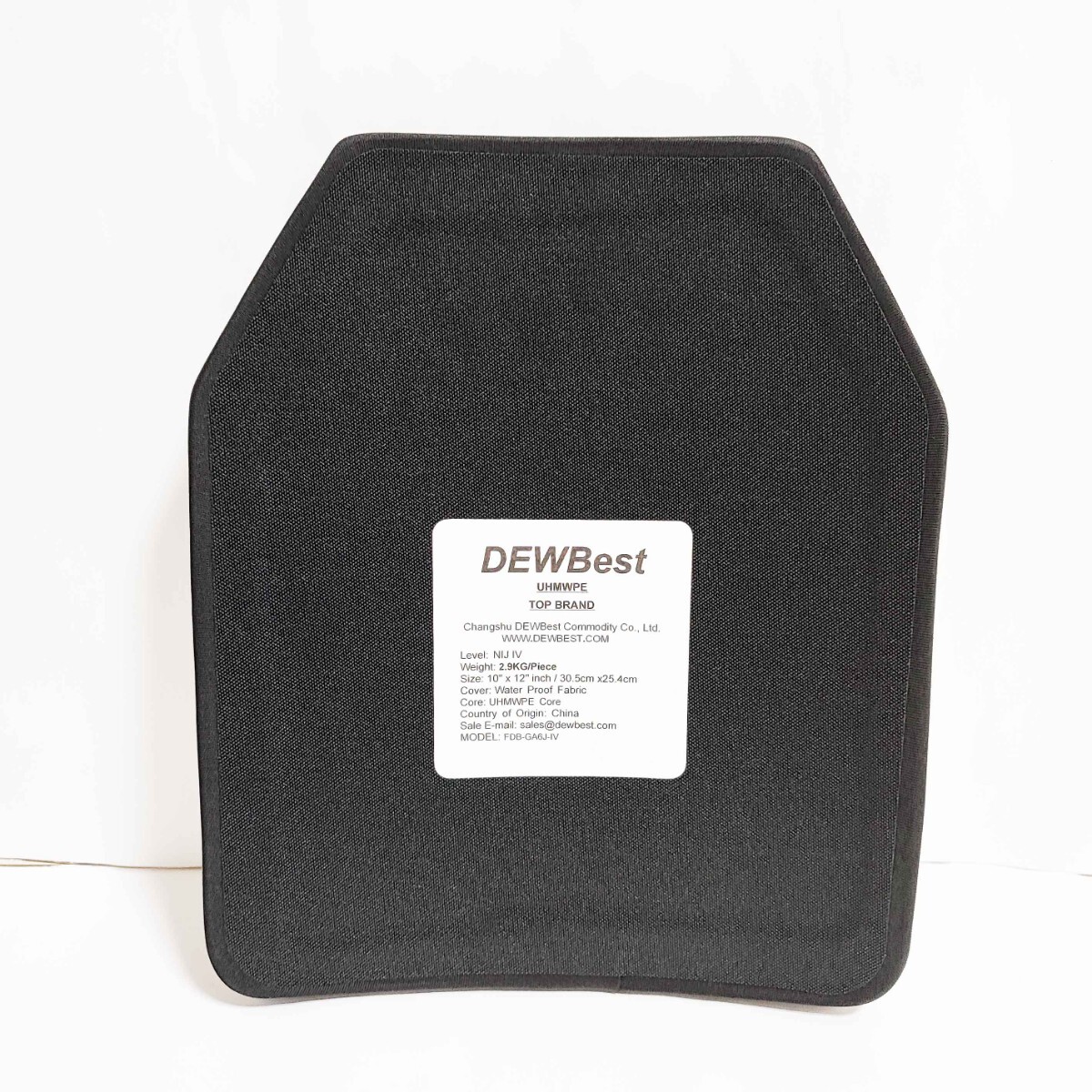 NIJ IV レベル4 防弾プレート SAPI Sサイズ 2枚 Newtech NIJ IV