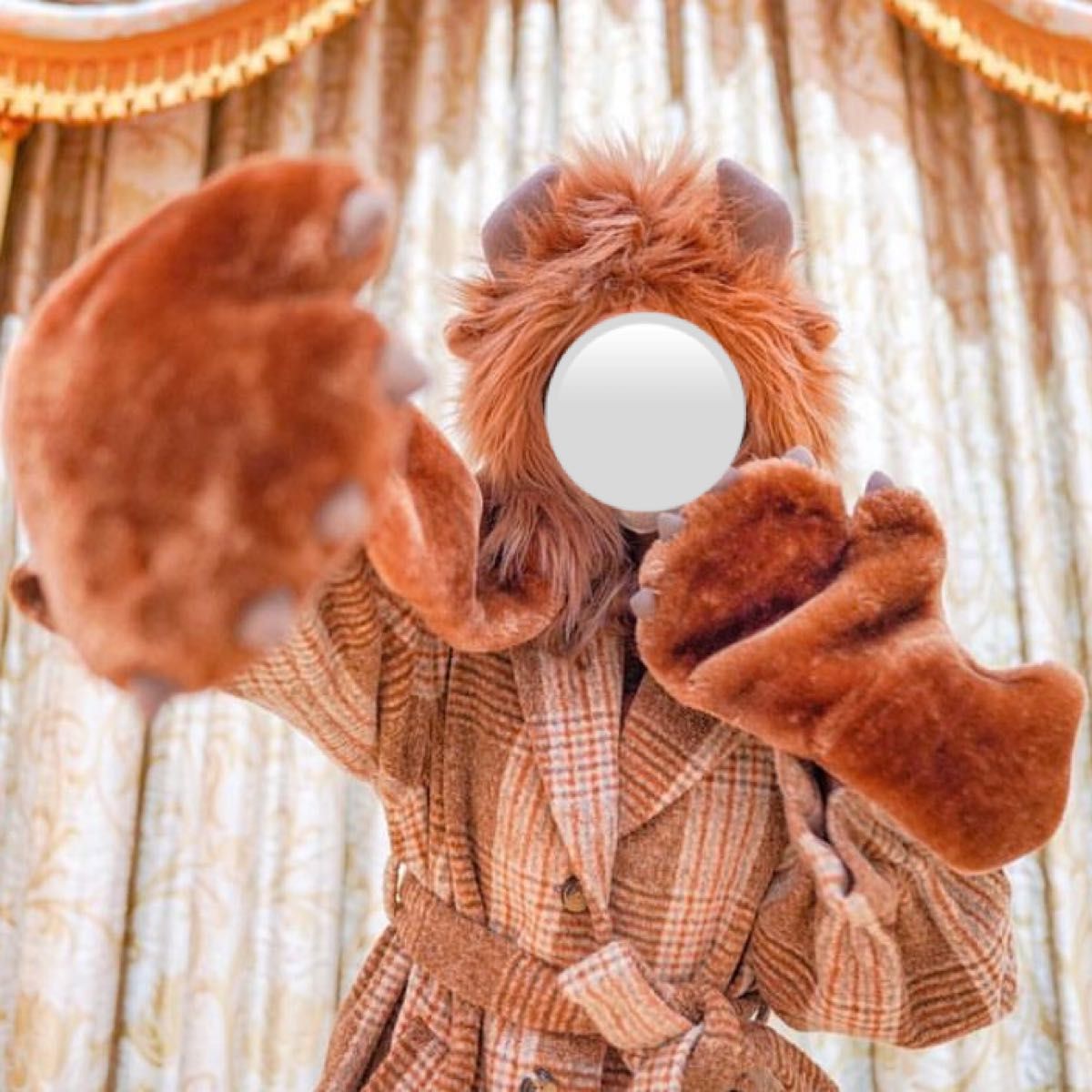 ディズニー マフラーキャップティガーフ アンキャップ オレンジ