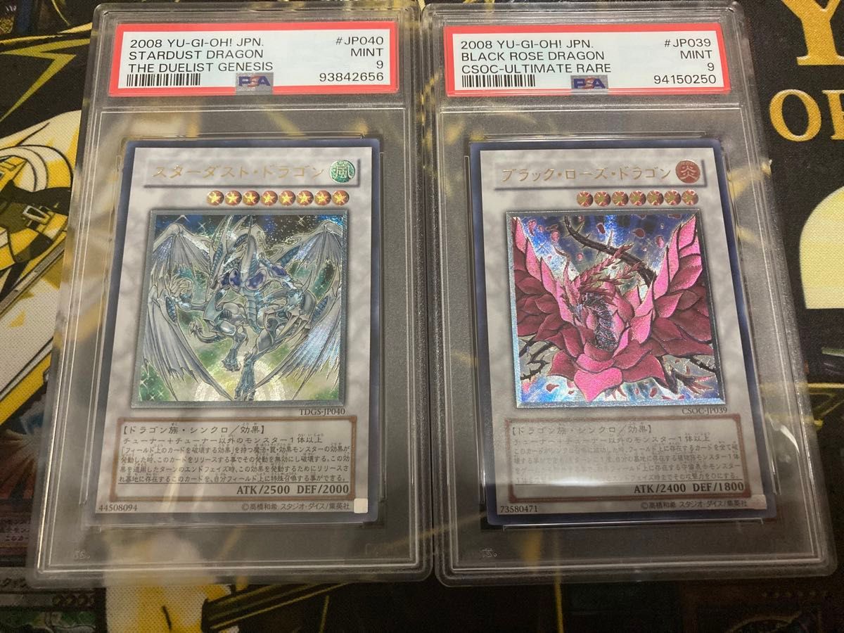 スターダストドラゴン ブラックローズドラゴン ホロ ホログラフィック