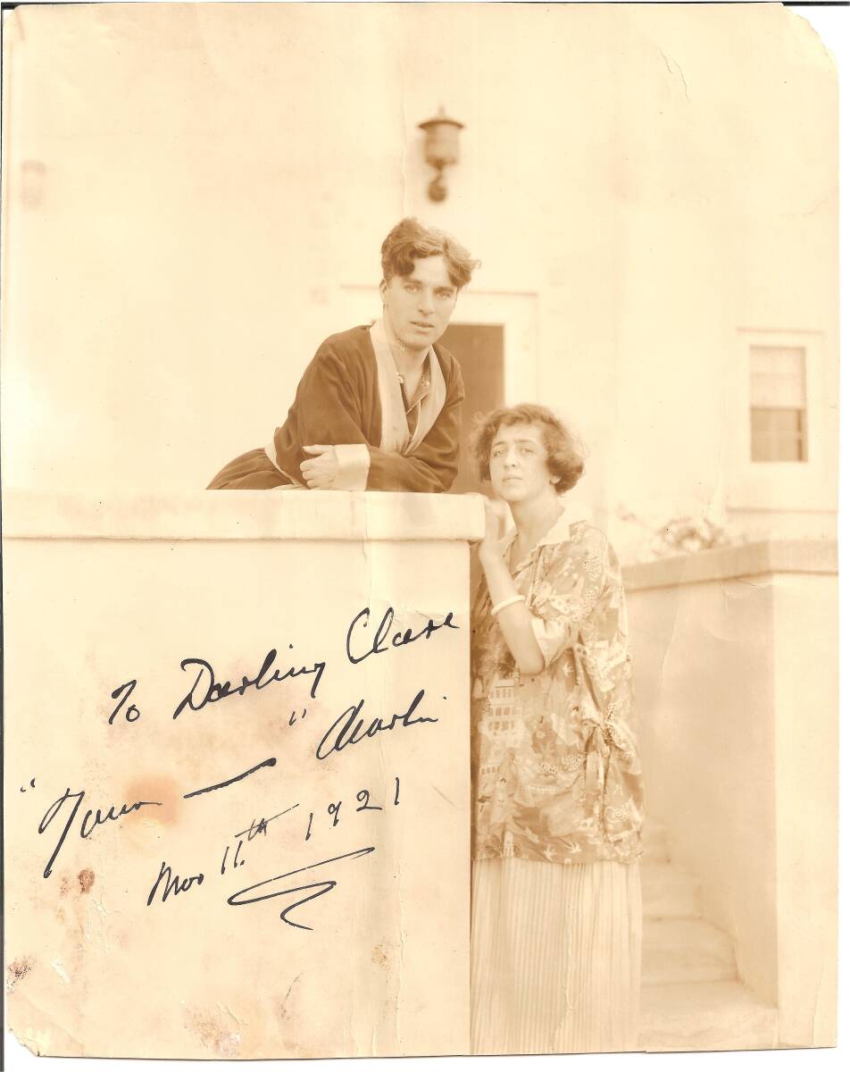 Yahoo!オークション - 緊急値下げ喜劇王チャーリー・チャップリン直筆