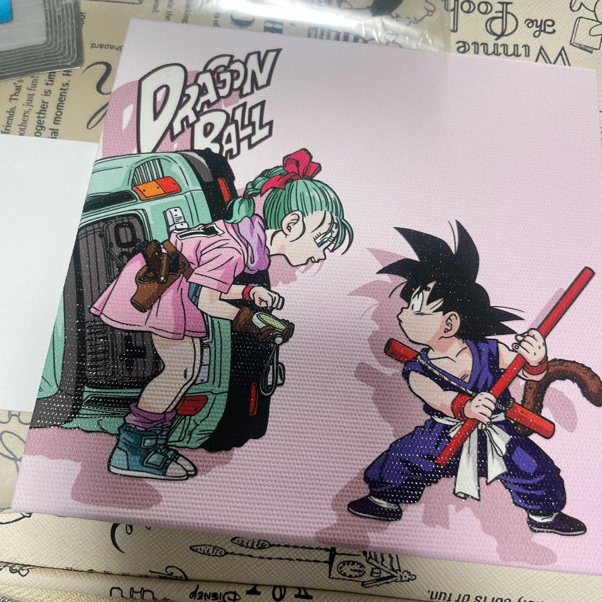 ドラゴンボール ブルマと悟空 アートポスター(プラ製) 鳥山明