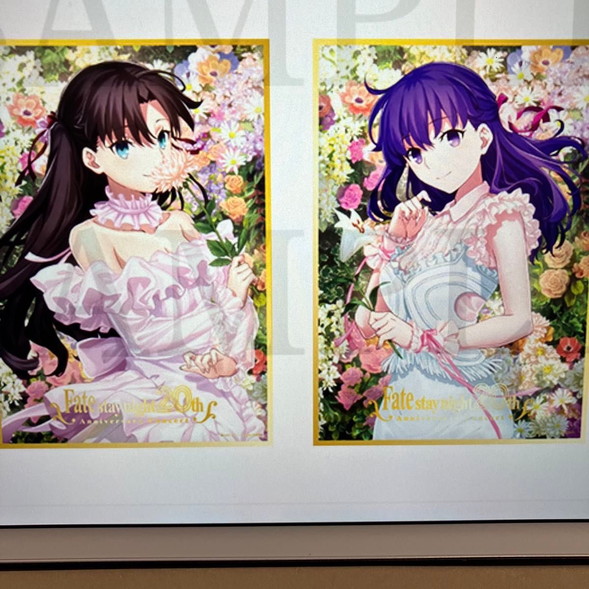 Fate 20th アクリル色紙 セイバー 桜 凛 セット WEBSHOP】 『Fate/stay