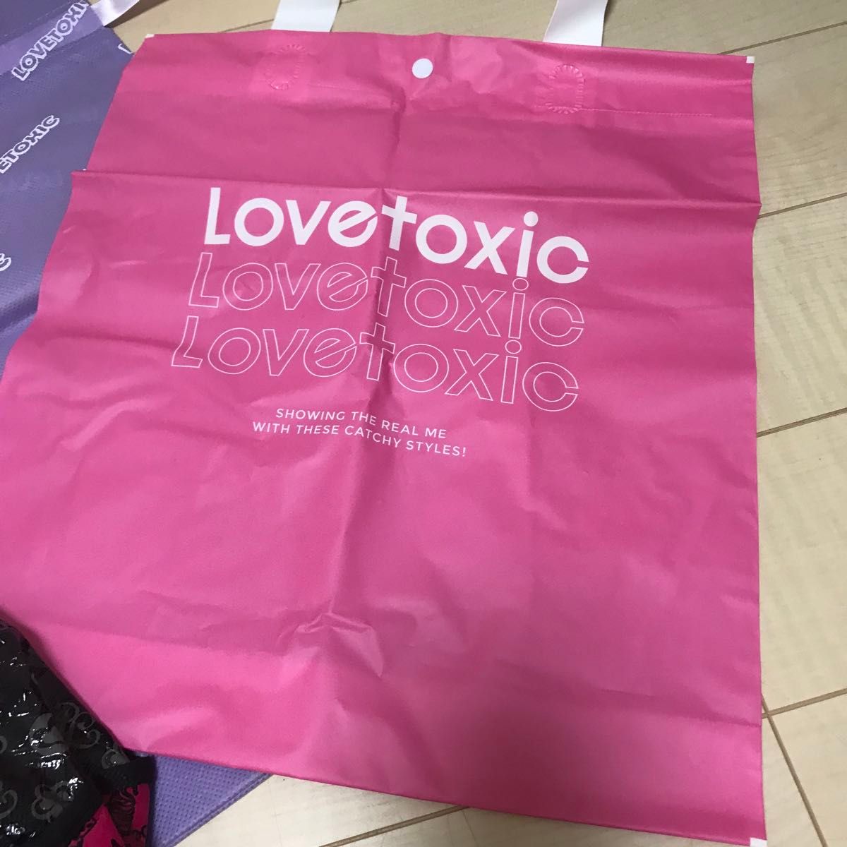 トートバッグ ショッパー ピンクラテ&ラブトキシック 3枚 まとめ売り