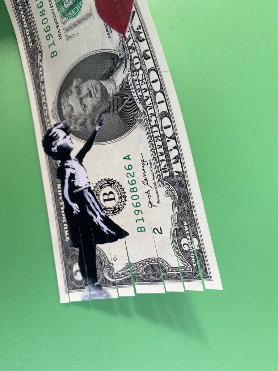 Banksy バンクシー バルーンガールと猿の議会 紙幣 Banksy バンクシー