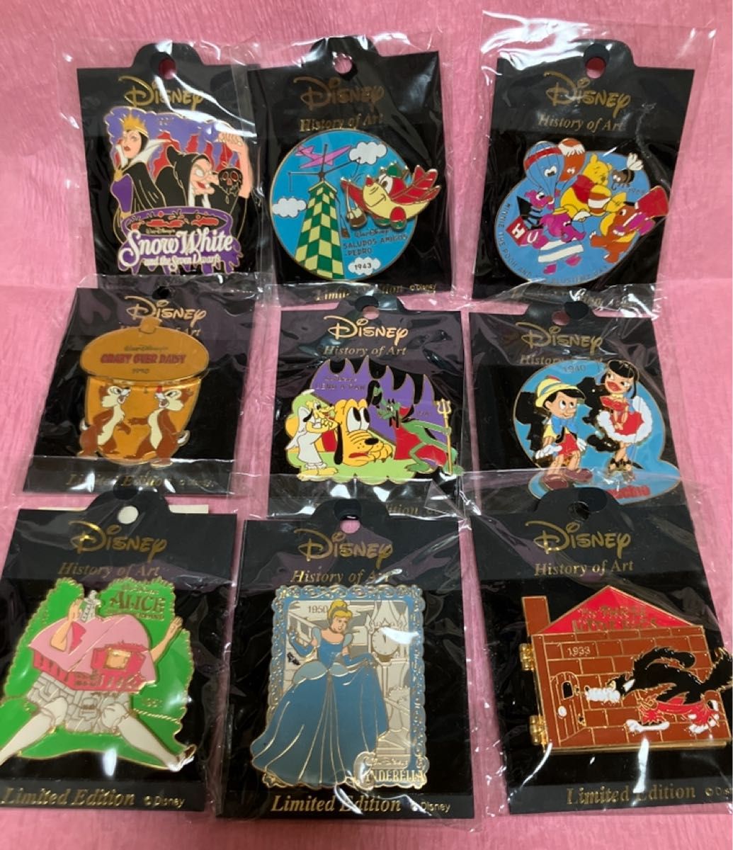 Disney History of Art ピンバッジセット ディズニー ディズニー