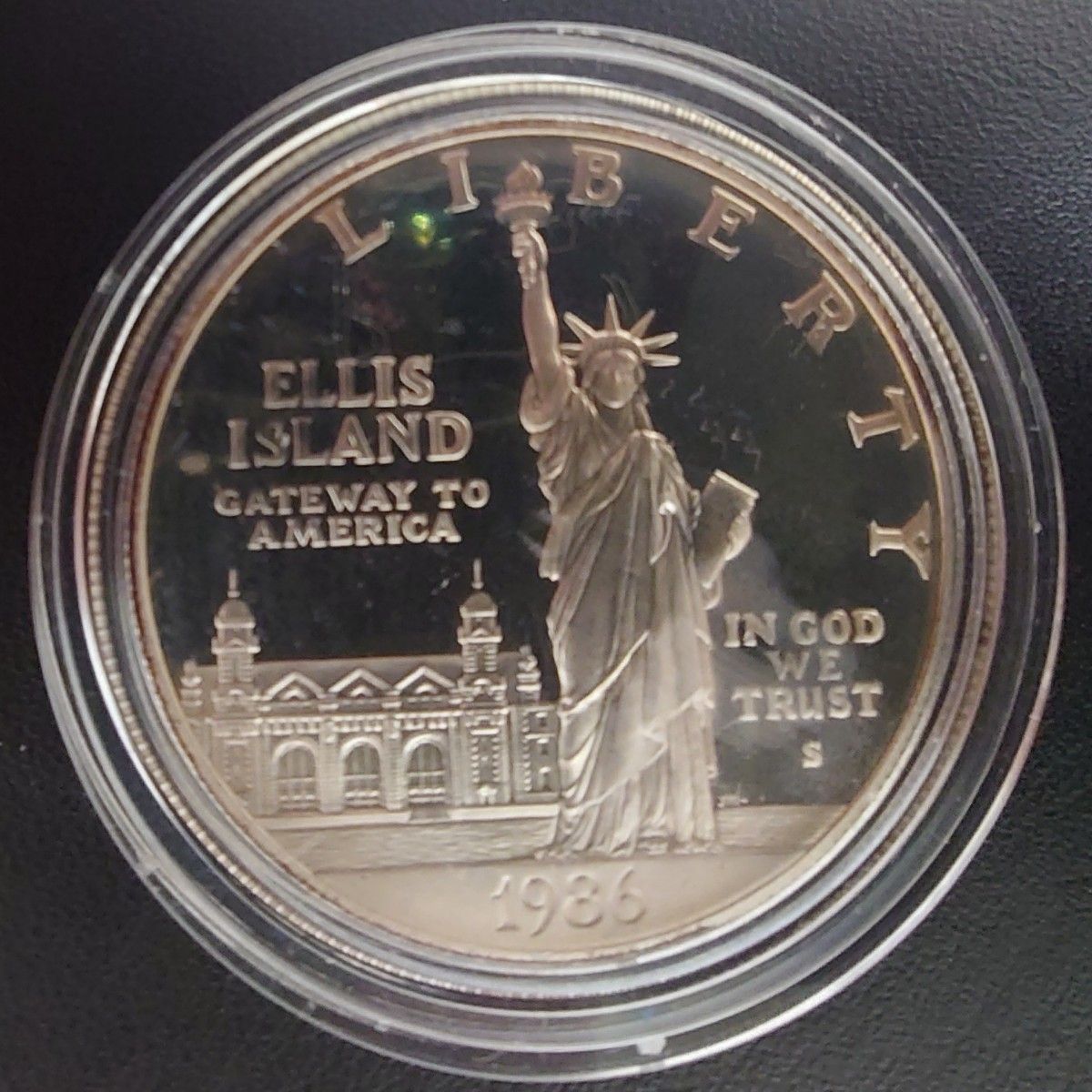 1986年アメリカ銀貨 自由の女神 リバティ1ドル記念銀貨 silver900