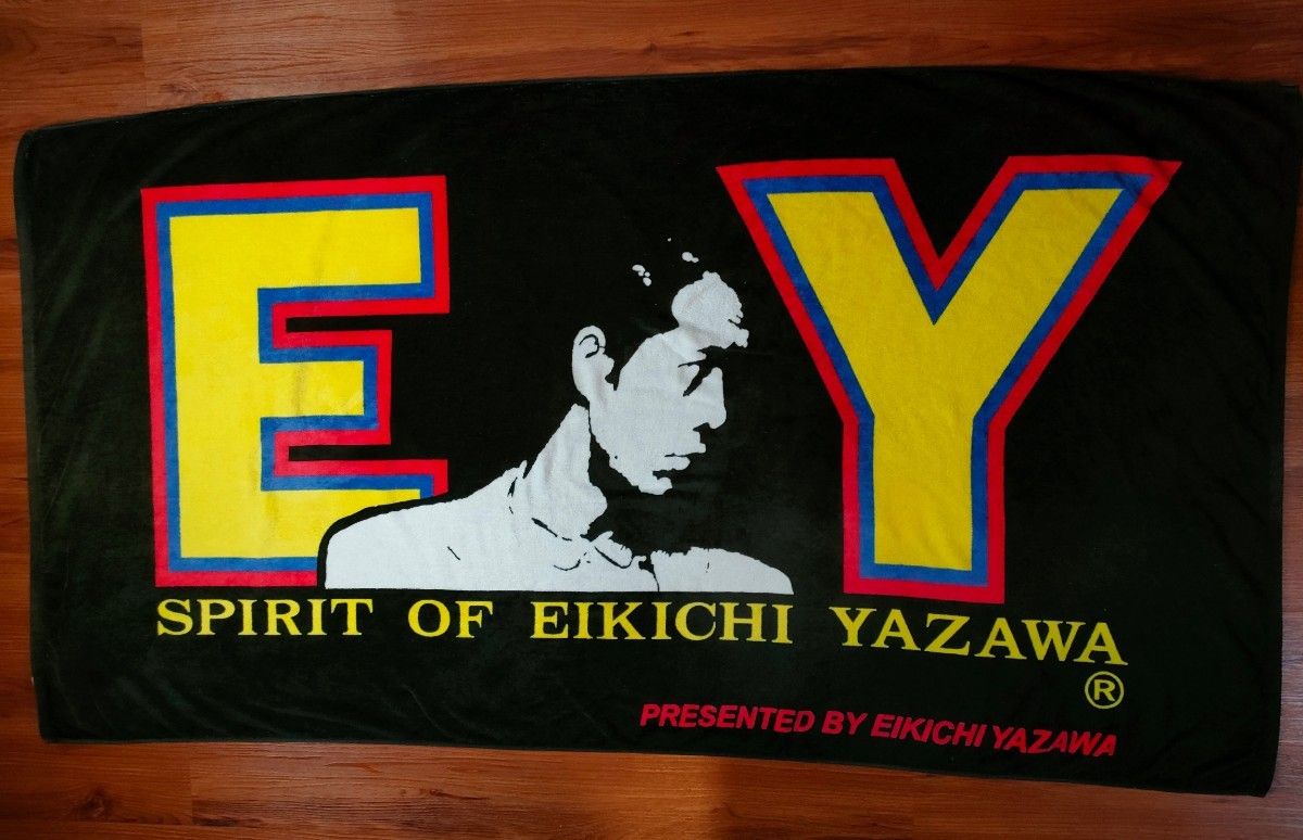 美品】 矢沢永吉スペシャルビーチタオル横顔シルエット EY SPIRIT OF