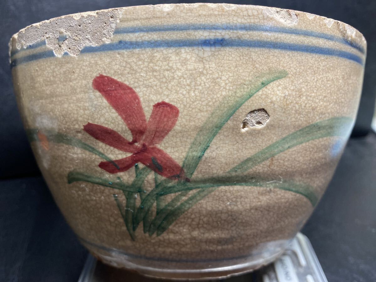 AKa6732時代火鉢幅約39cm奥行き約39cm高さ約19cm