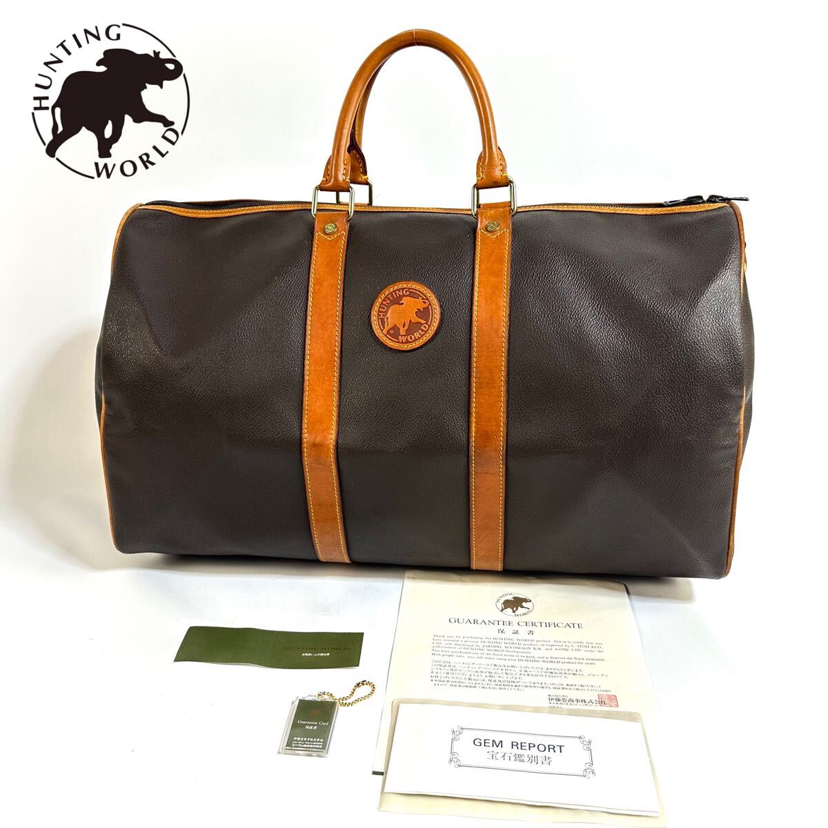 ボストンバッグイタリア国王ブランドHUNTING WORLDハンティングワールド
