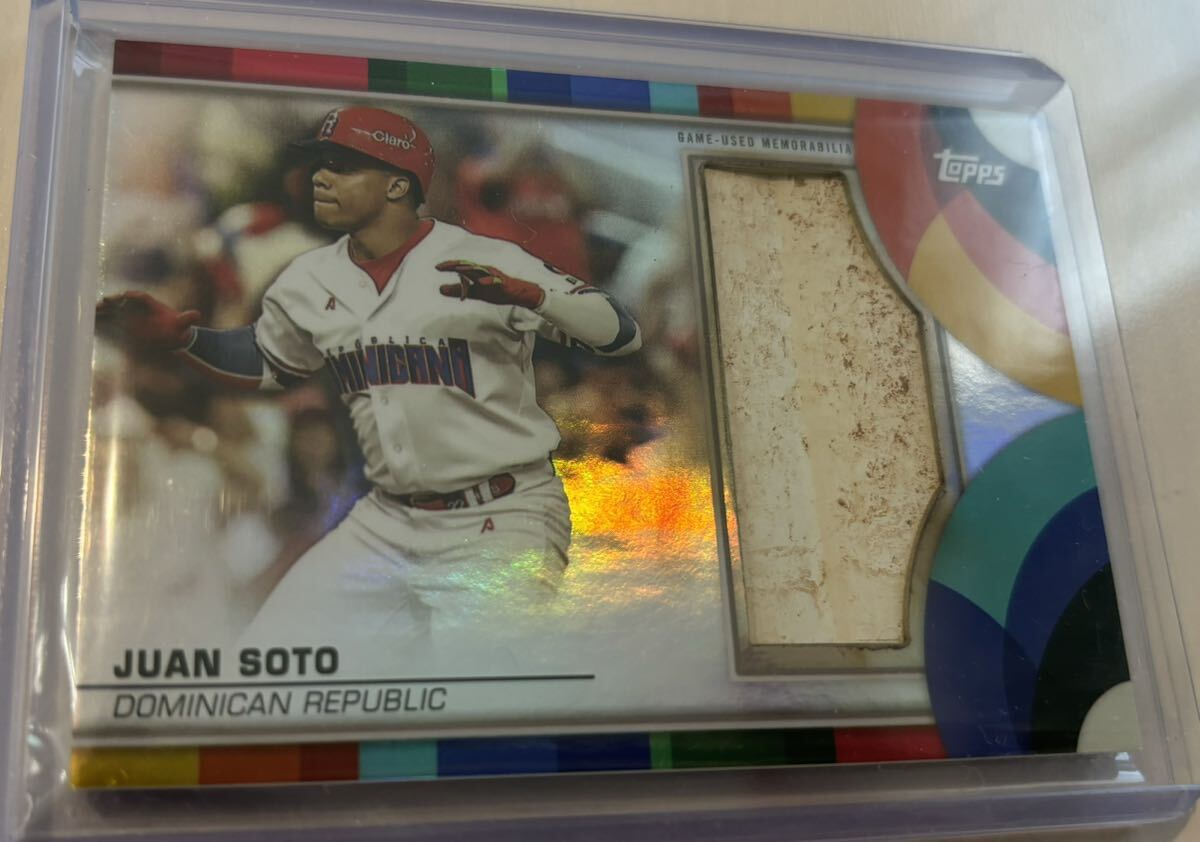 JUAN SOTO フアン ソト 選手 WBC game used ベースレリック ドミニカ
