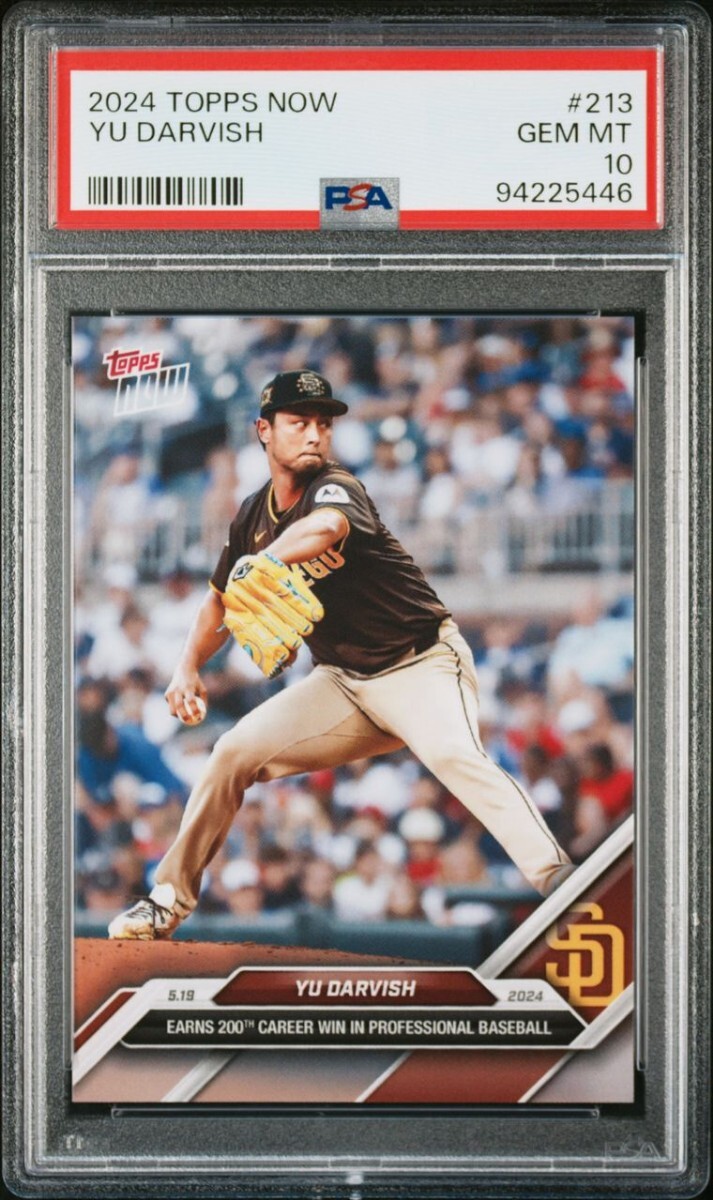topps now ダルビッシュ有 213 BGS 10 BLACK Label