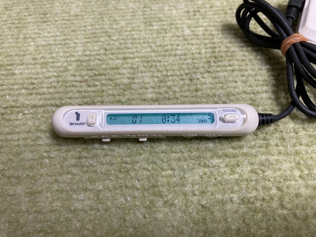 SHARP 1ビット ポータブルMDプレーヤー MD-DS33-S (シルバー系) # MD