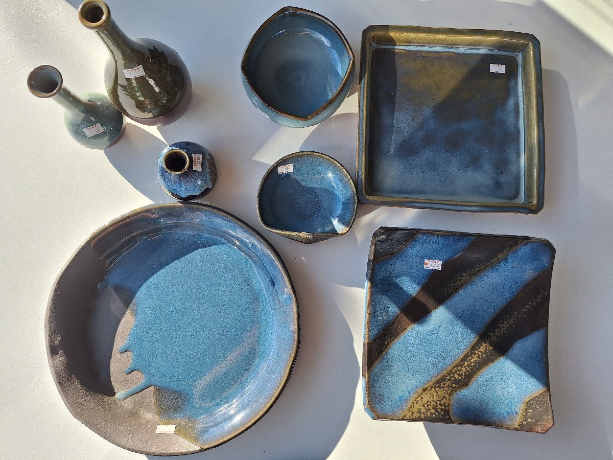 逢絢亭】茶道具 蓋置 美濃焼 美濃伊賀 五徳蓋置 加藤弥右衛門 共箱入り