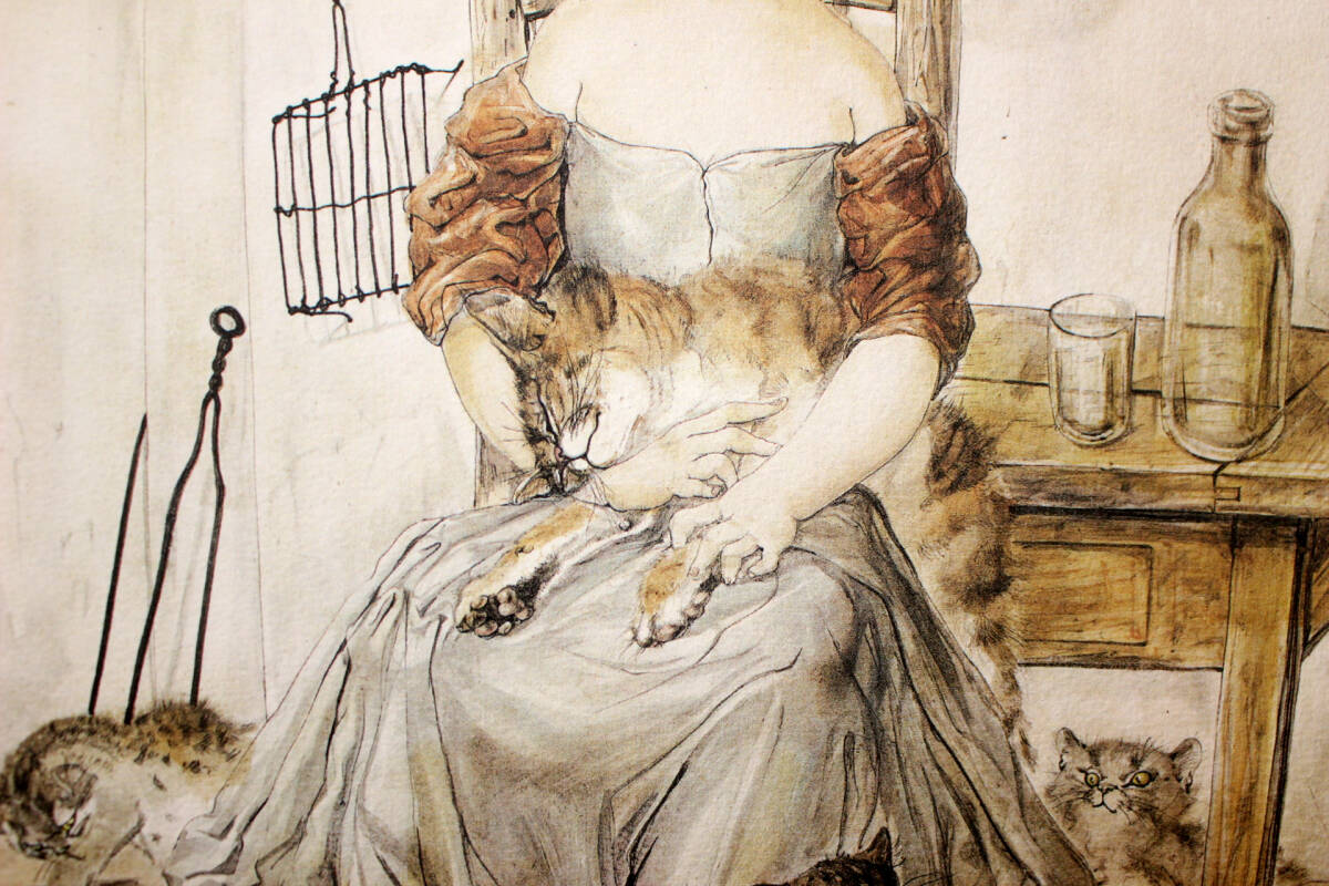 藤田嗣治 エスタンプリトグラフ「猫と少女」 100部限定｜Yahoo!フリマ