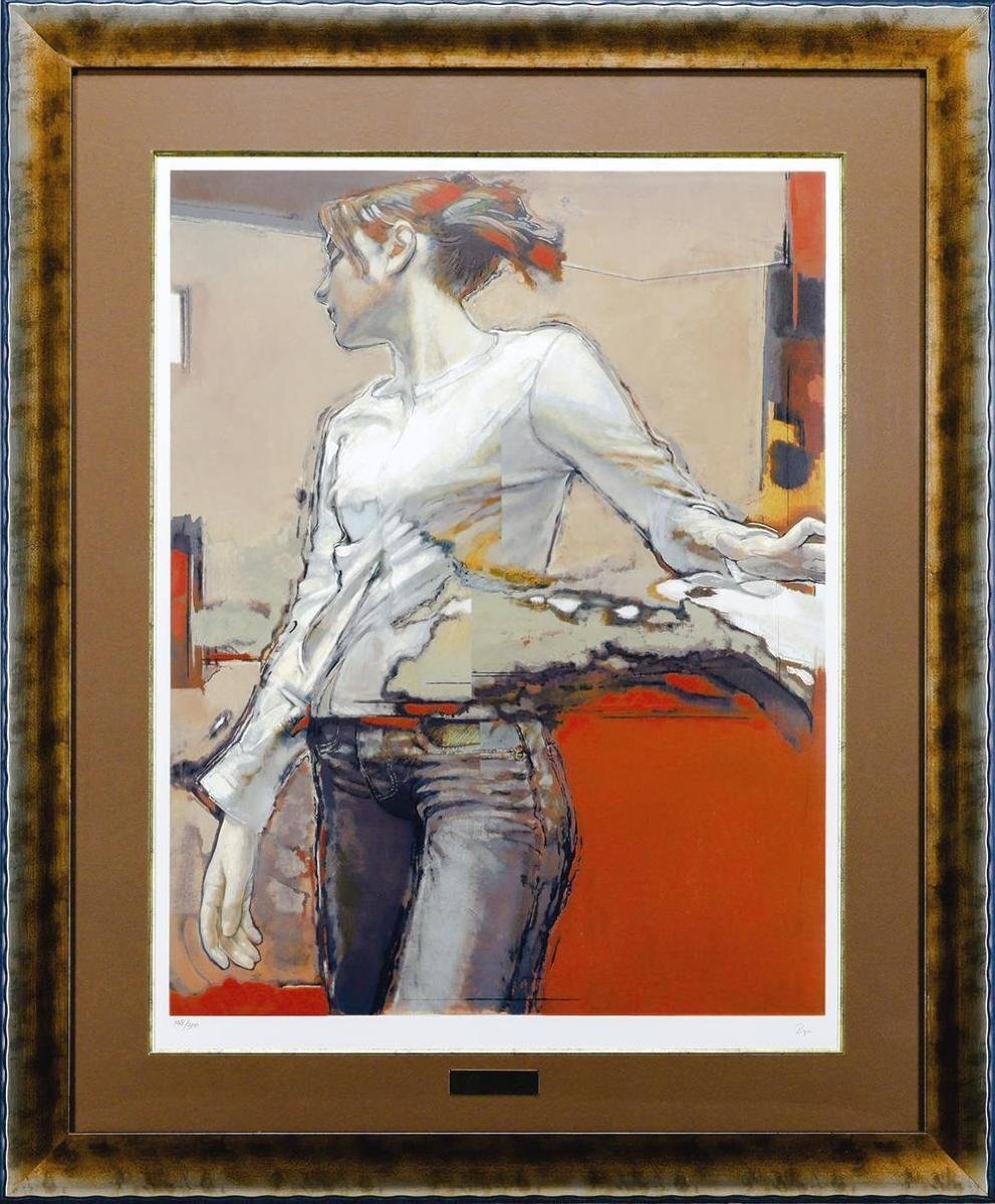 チ*2様 柏本龍太リトグラフ直筆サイン限定300部 額縁額装インテリア