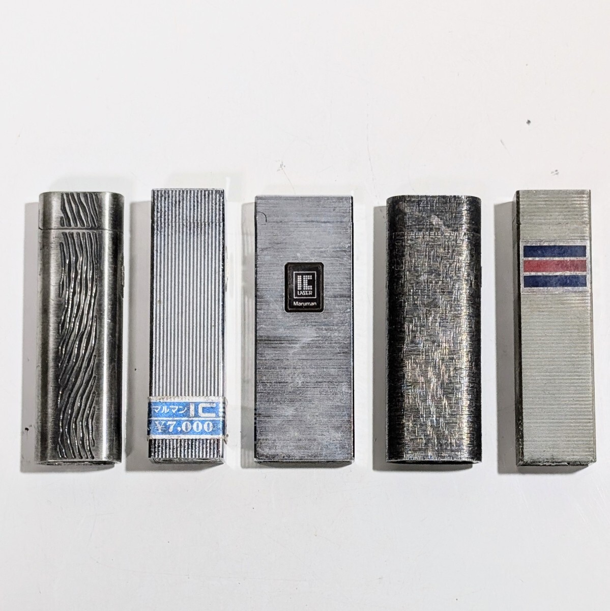 マルマンガスライターシルバーP4 個マルマン1合計5個