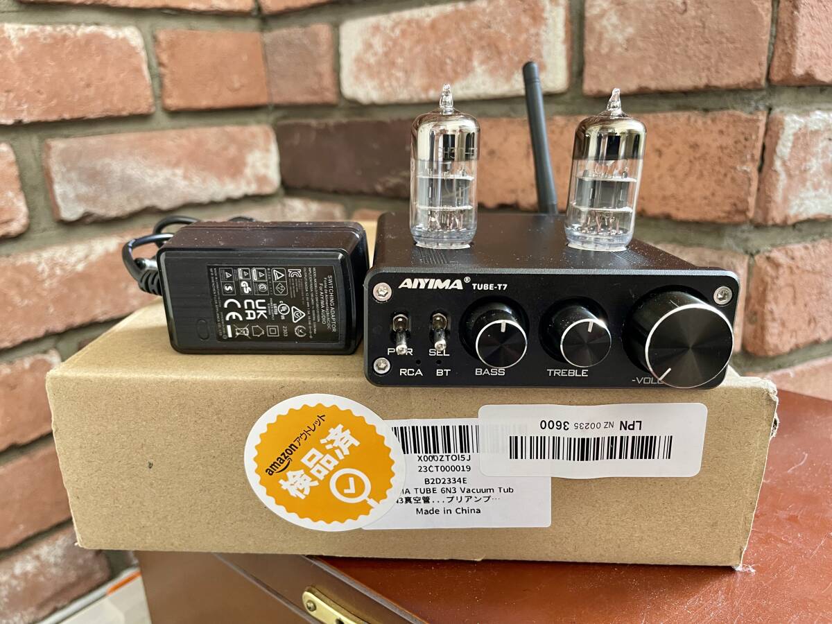 おまけつき】AIYIMA TUBE-T7 / 6N3真空管プリアンプ ブルートゥース