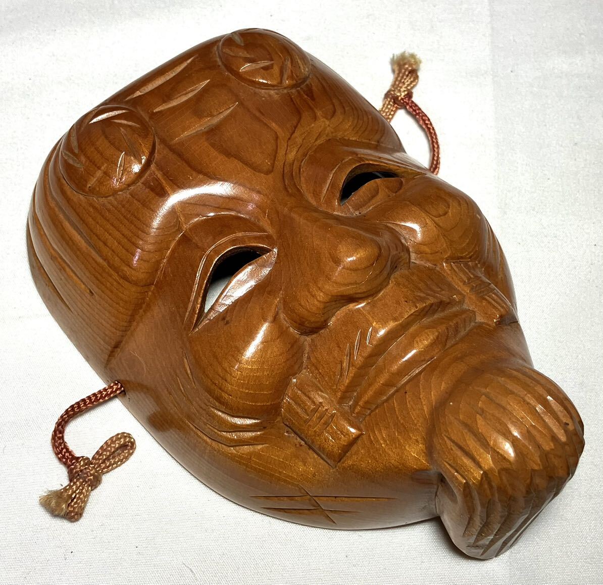 ♥古面 翁 木彫り 彫刻 お面 骨董品 2025年最新】Yahoo!オークション