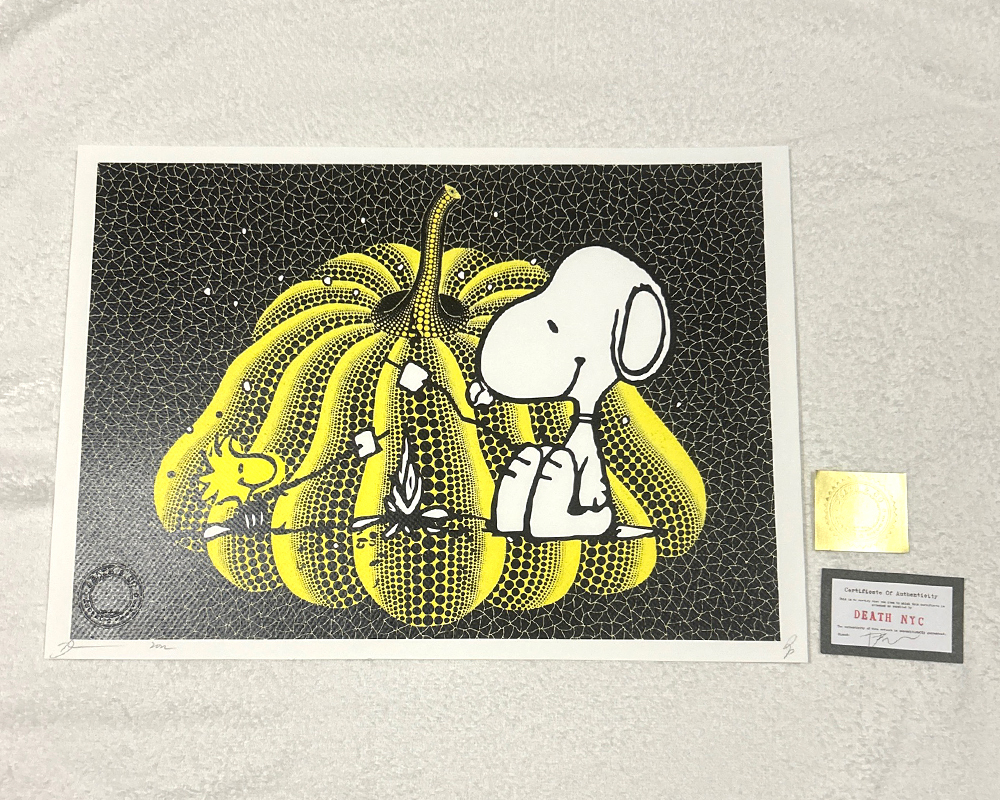 death nyc 世界限定100枚 スヌーピー 草間彌生 death nyc 世界限定100