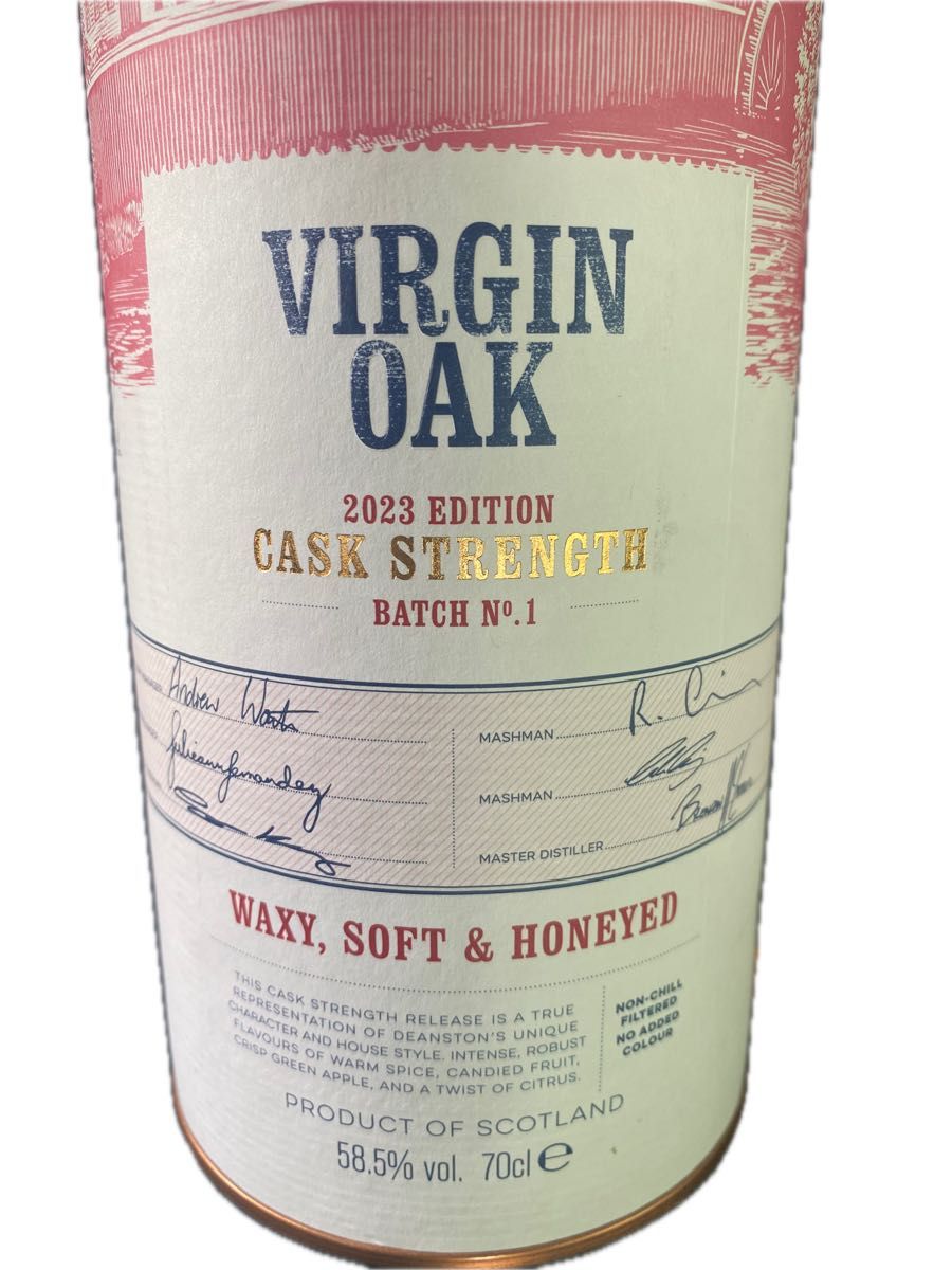 DEANSTON ディーンストン VIRGIN OAK カスクストレングス 2023 バッチ1