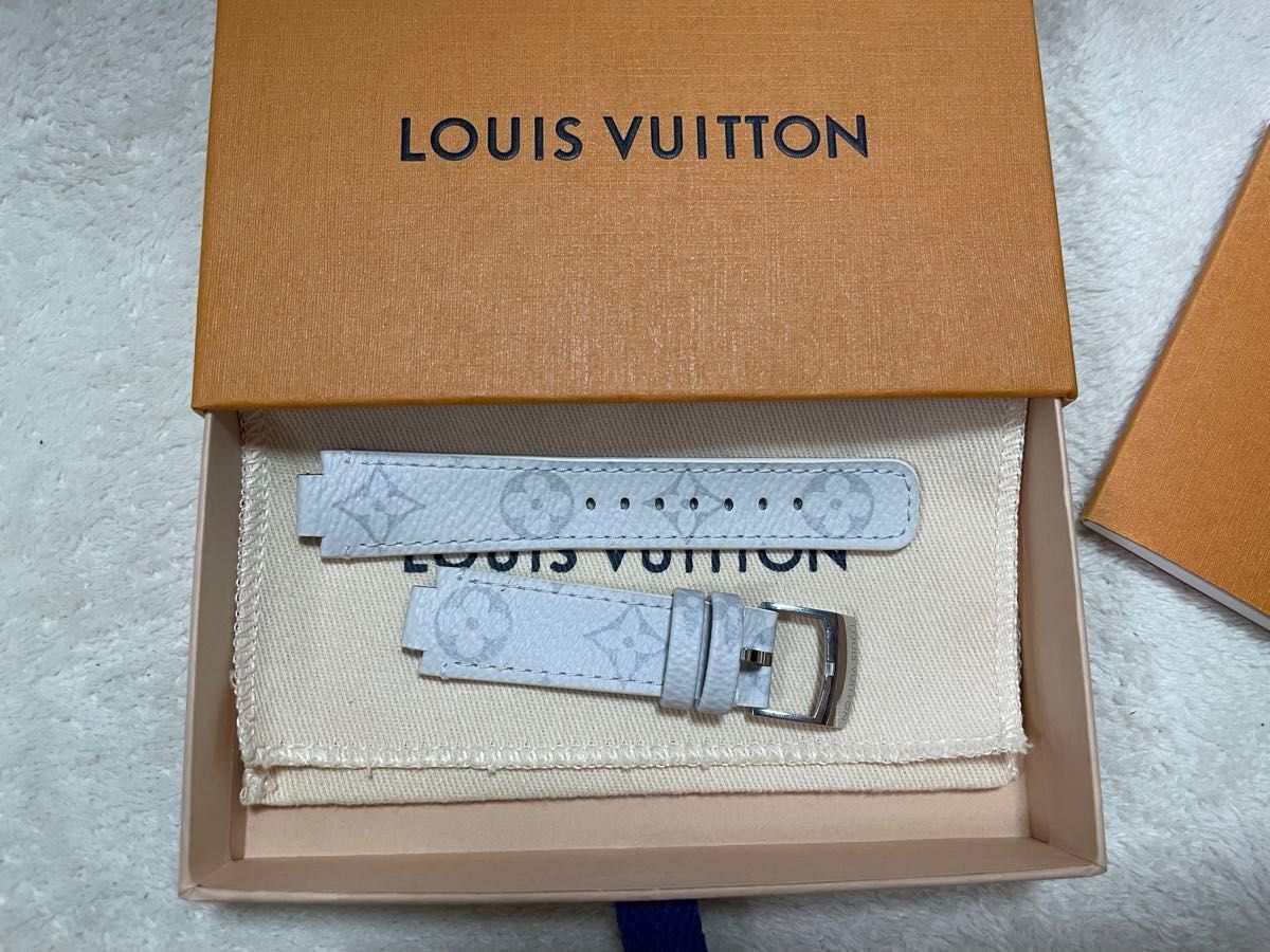 タンブール用 モノグラム・ホワイト キャンバス ストラップ S+純正D