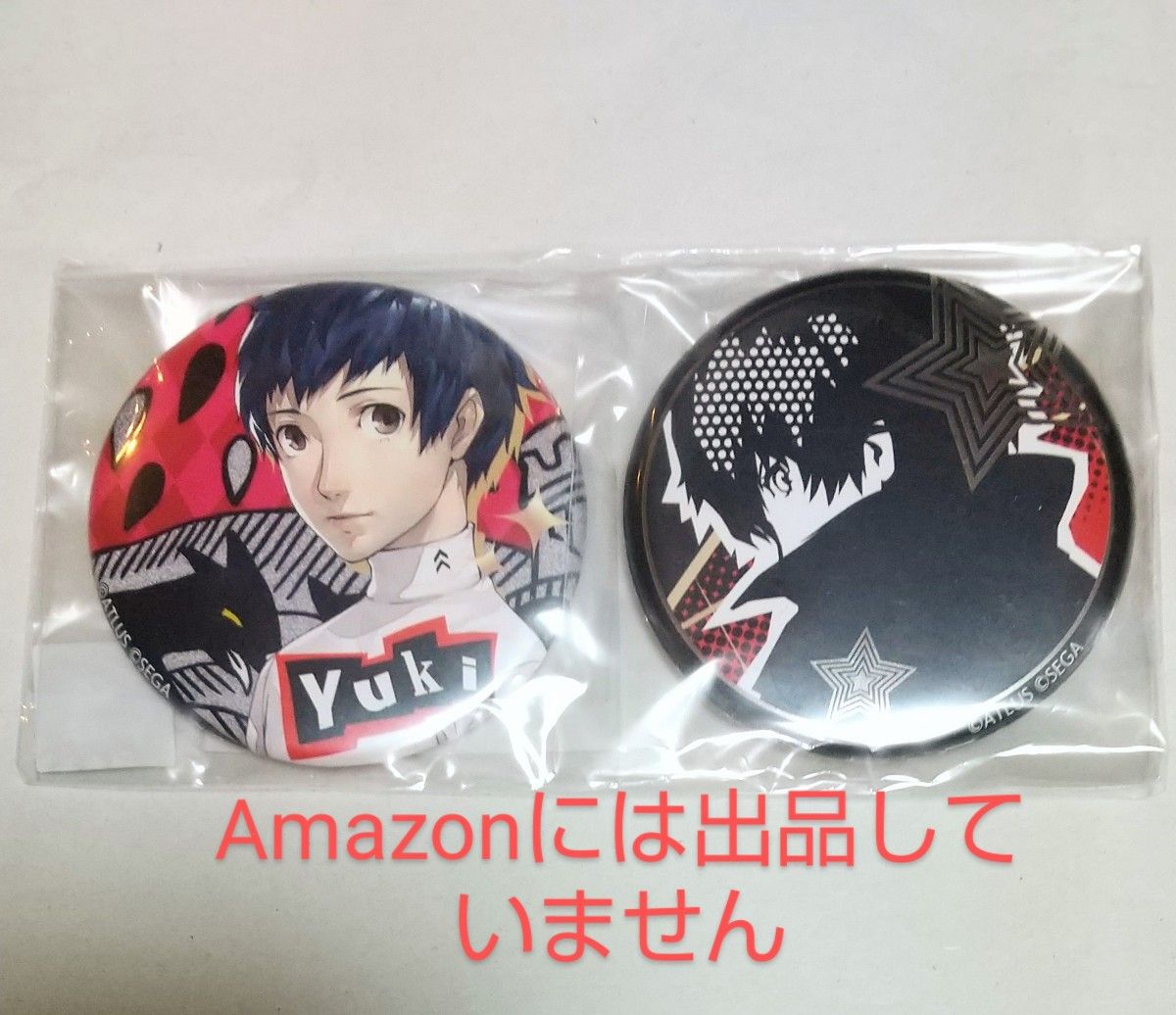 ペルソナ5 ザ・ロイヤル 楽コレ メタル風缶バッジ D-2賞 主人公