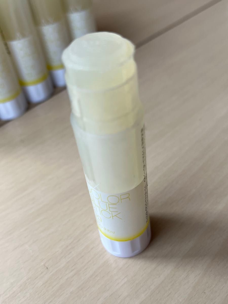 訳あり スティックのりミニ10g（強粘着）合計24本 イエローのみ1色