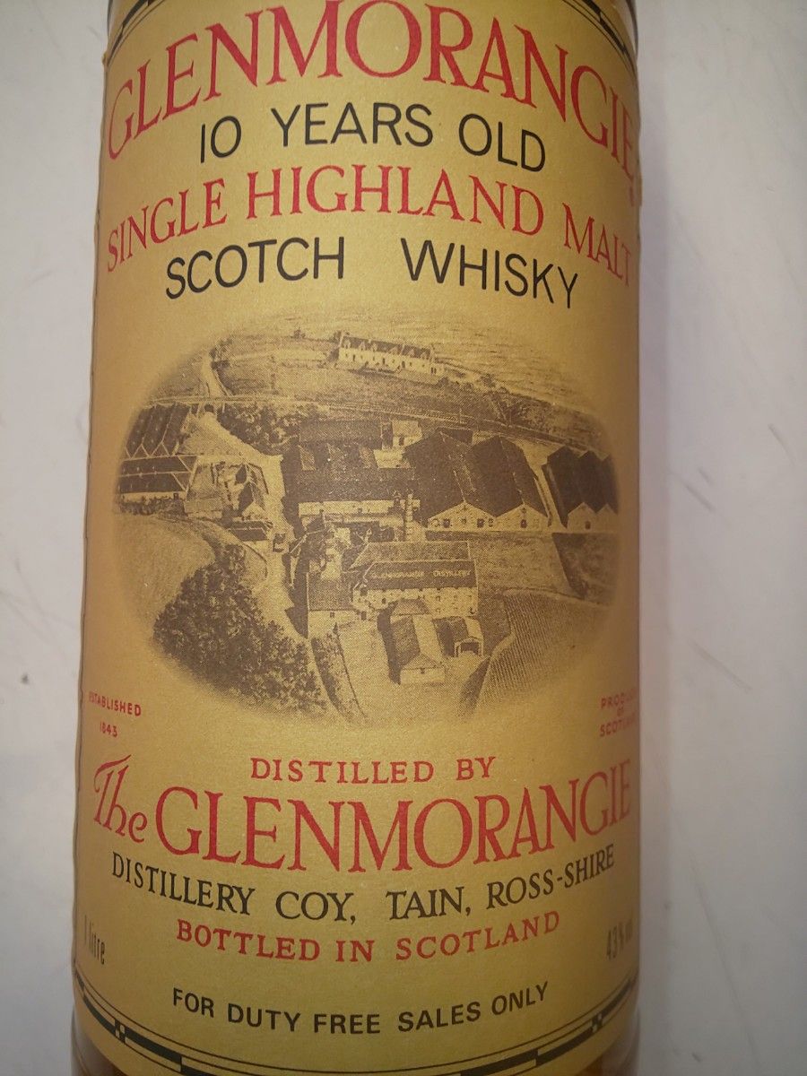 グレンモーレンジ 10年 43度 1000ml 古酒 旧ラベルボトル