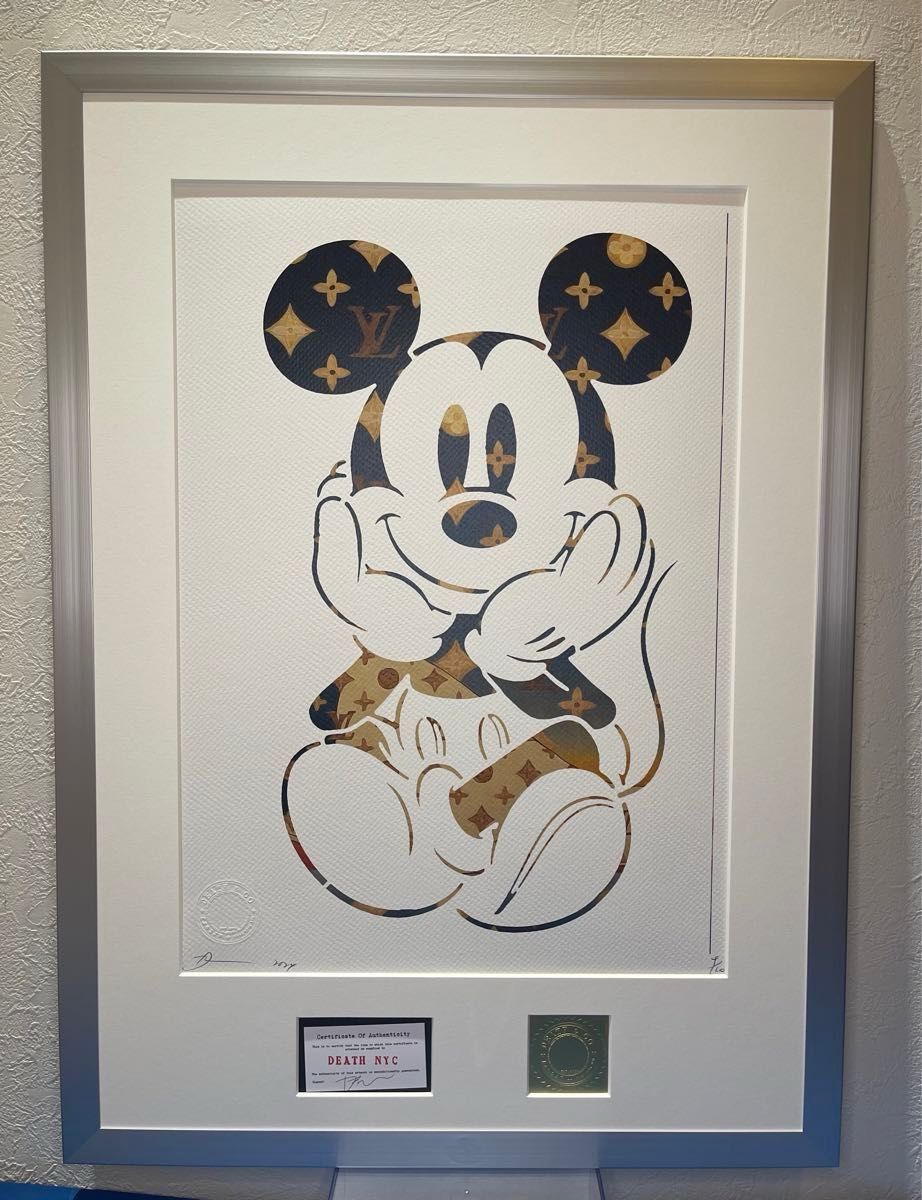 star3】【額装セット】【DEATH NYC】ミッキー・マウス star3】【額装