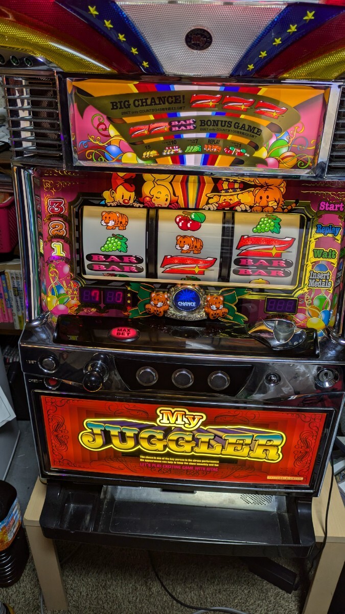 マイジャグラー実機メダル不要設定あり