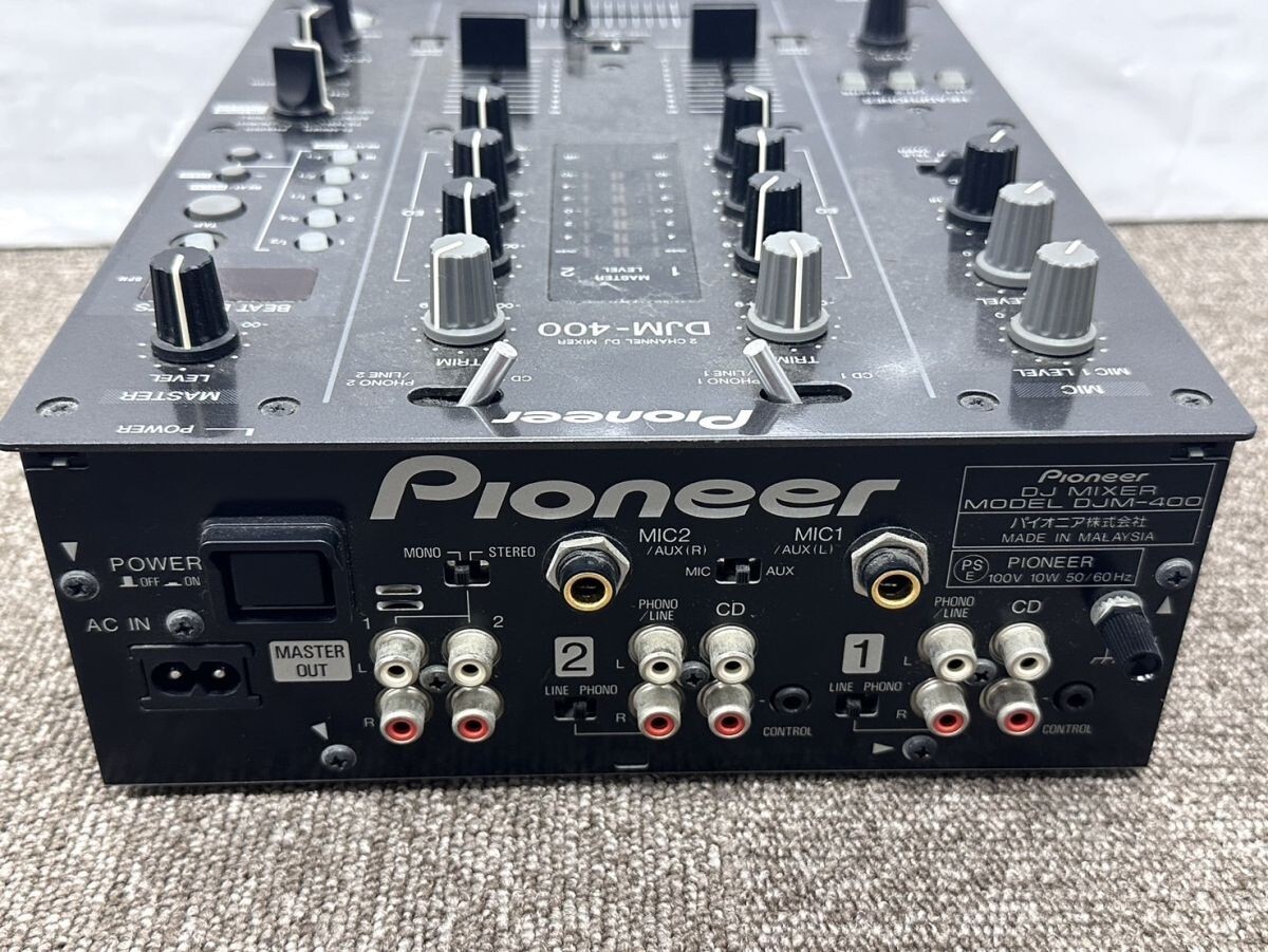 □□【電源AC付】Pioneer DJM-400 2チャンネルDJミキサー □□【電源AC