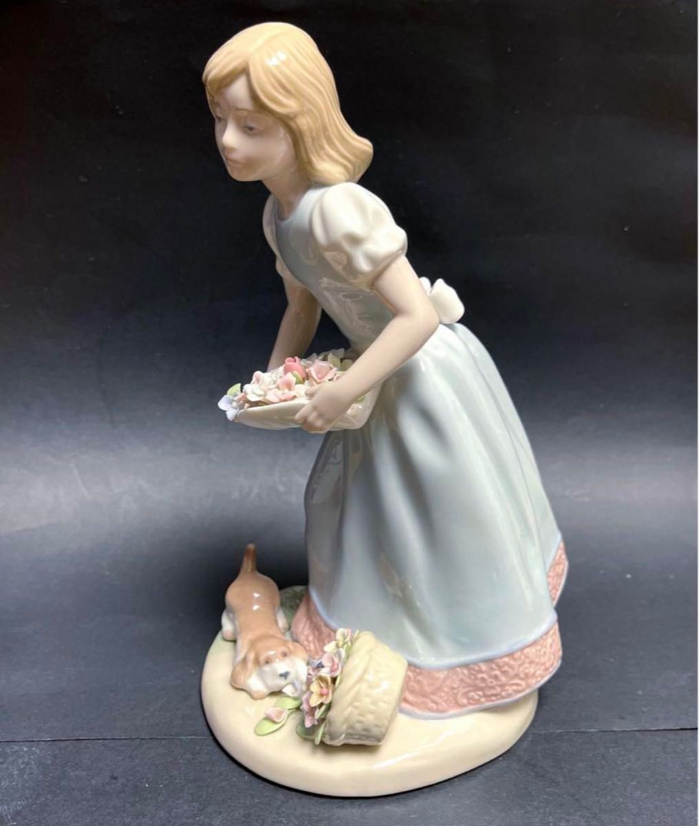 韓国 朝鮮 美術品 陶人形 ヴィンテージ 作家物 李朝 青花仏文蓋付壺