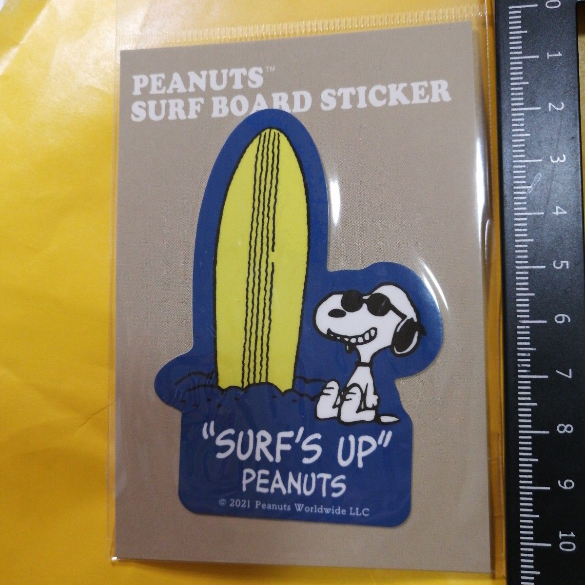 新品 スヌーピー サーフショップ ステッカー シール サーフィン