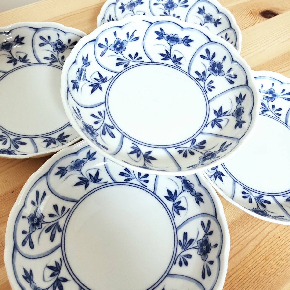 たち吉】青い花模様のお皿 5枚セット 中皿 取り皿 橘吉｜Yahoo!フリマ