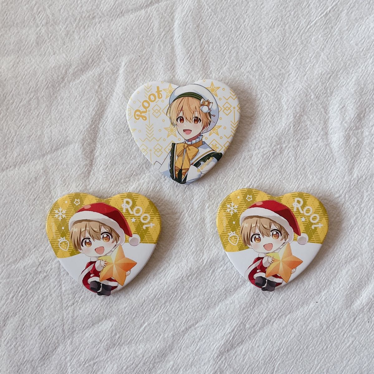 すとぷり るぅと 7周年 工場 ハート缶バッジ 80 すとぷり るぅと 7周年