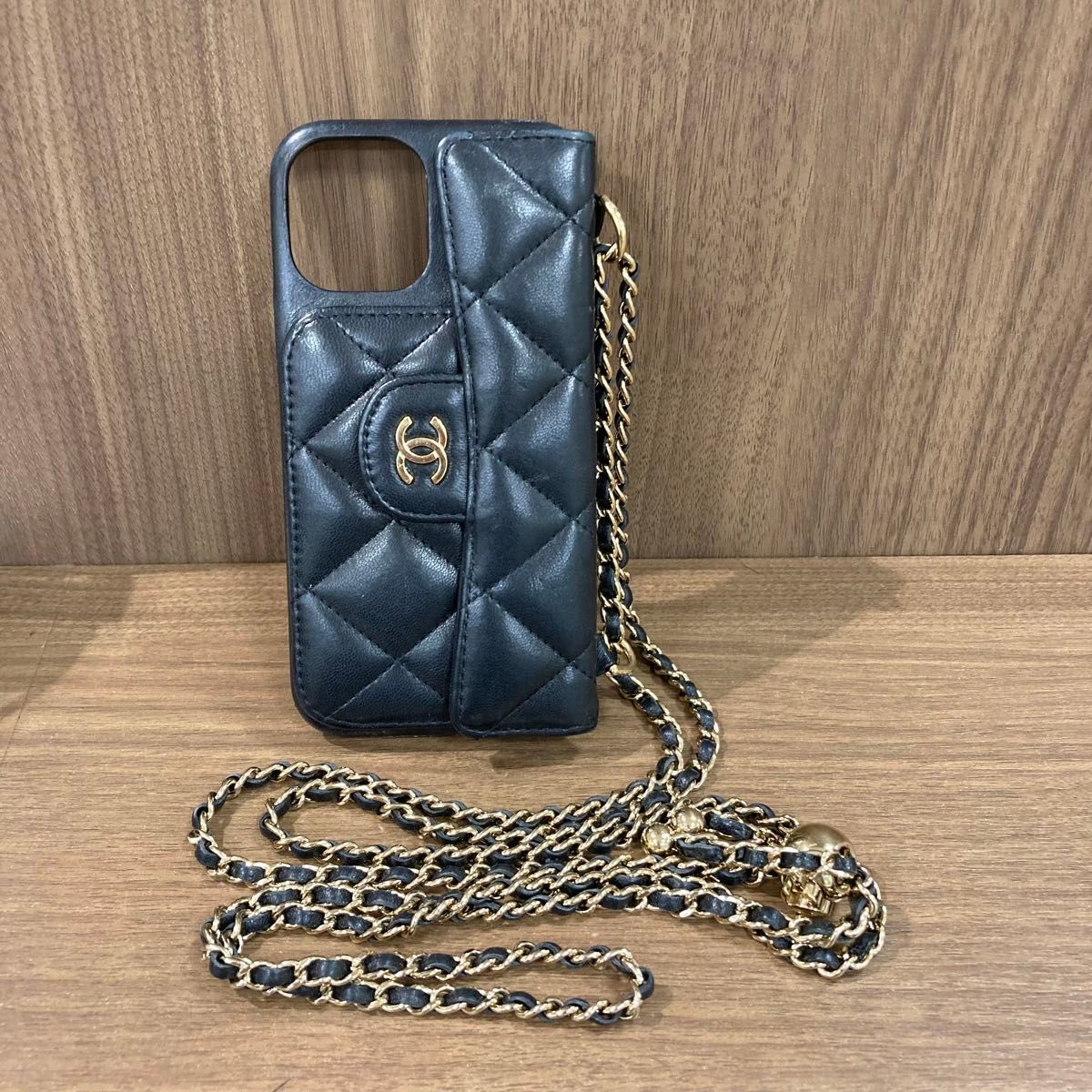 新作】 CHANEL シャネル キャビアスキン マトラッセ iPhoneケース 楽天