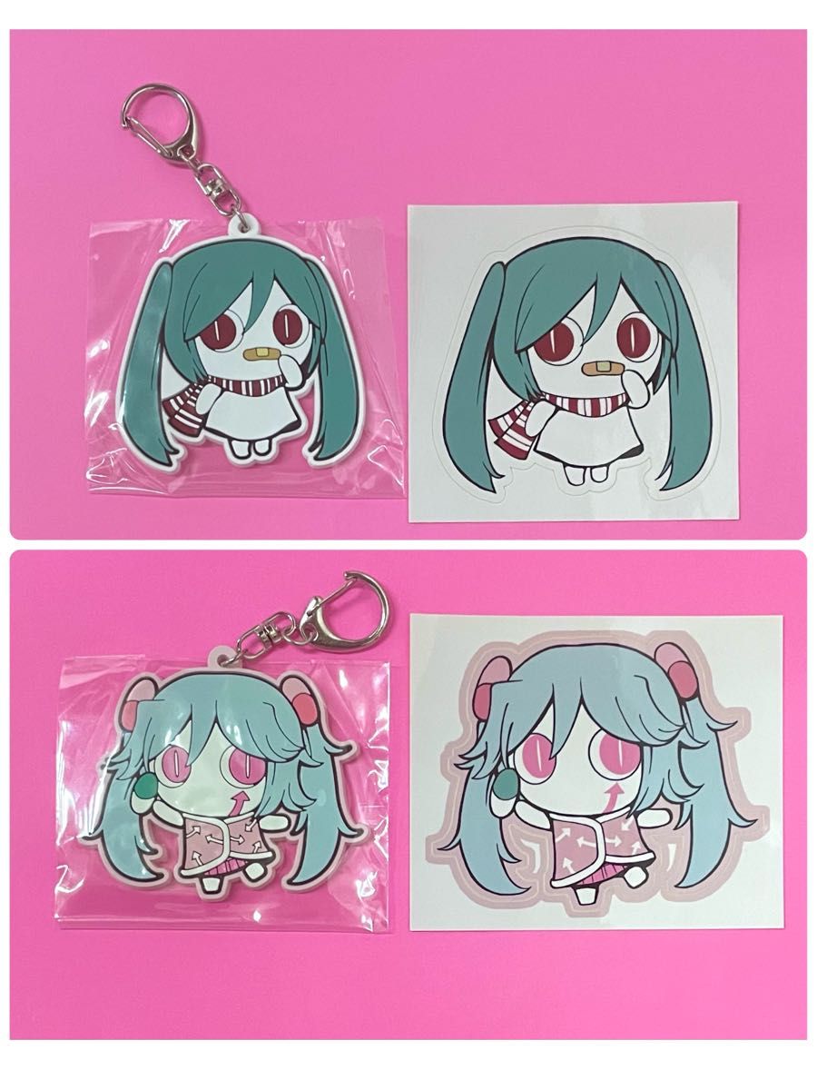 ピノキオピー アイマイナ ラバーキーホルダー 初音ミク 10点 ピノキオ