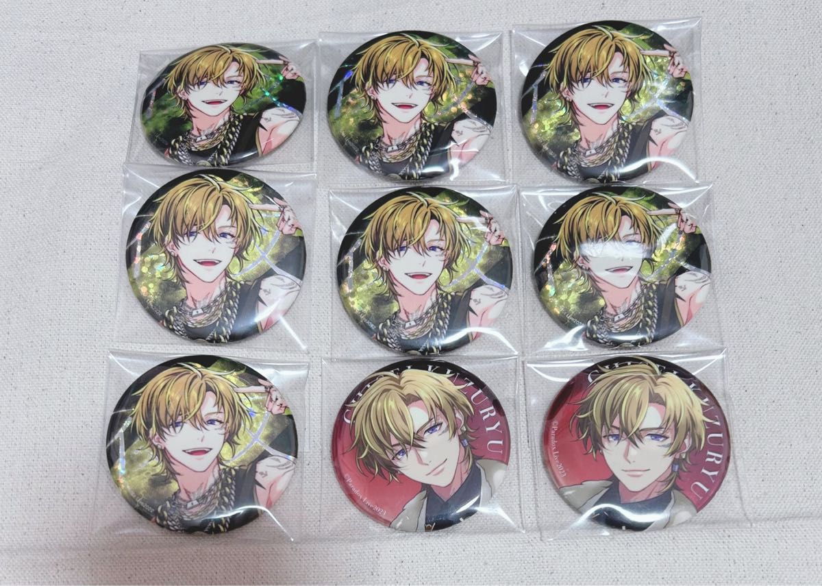 パラライ 九頭竜智生 BIG缶バッジ 4周年 セット