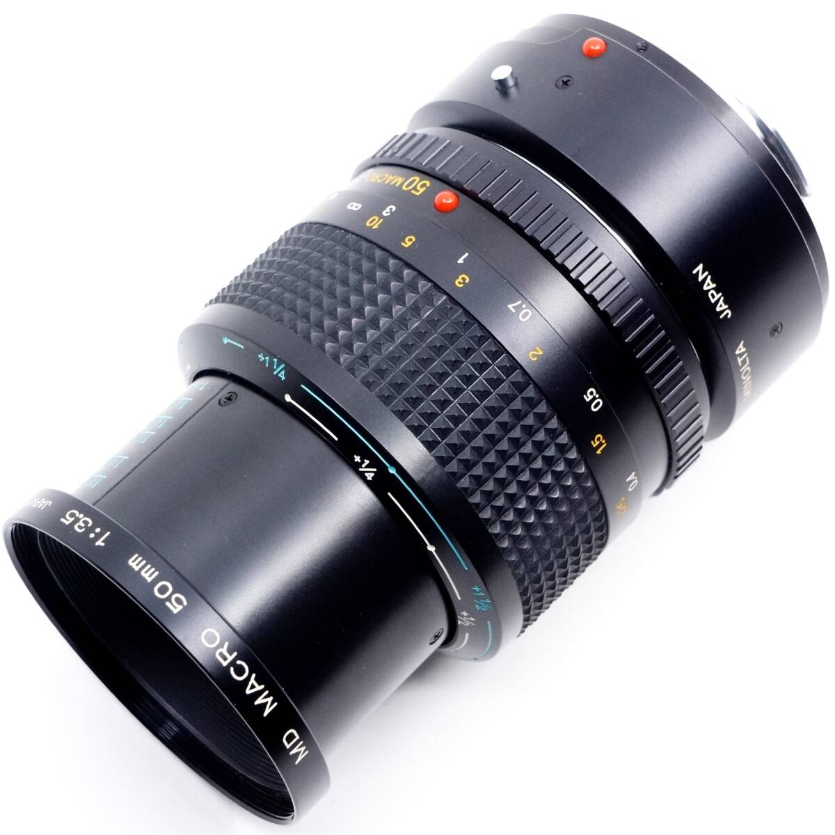 美品 ミノルタ minolta New MD MACRO 50mm F3.5 接写リング付き ニュー