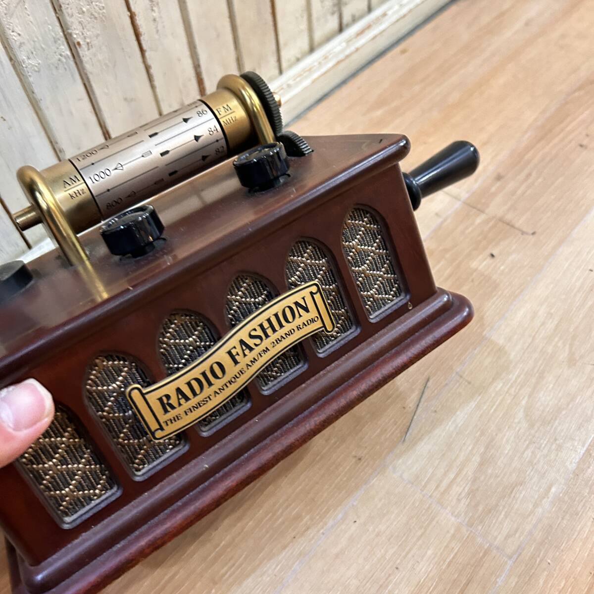 クラリオン アンティーク調ラジオ HR-2000A クラリオン アンティーク調