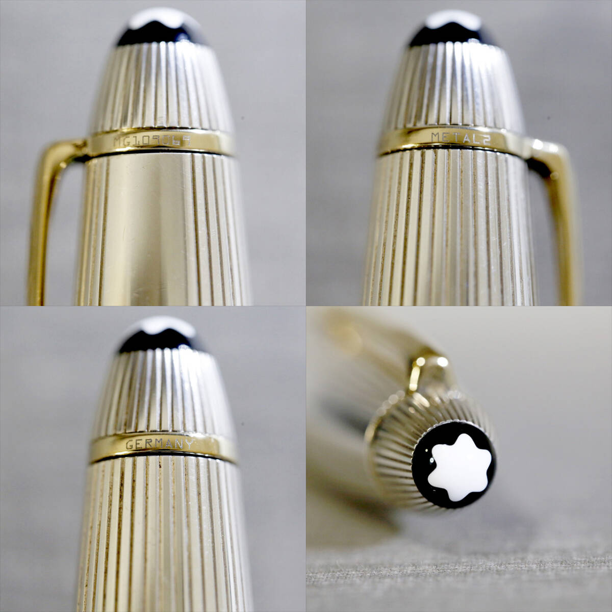 美品】モンブラン 万年筆 1468 ソリテール スターリングシルバー