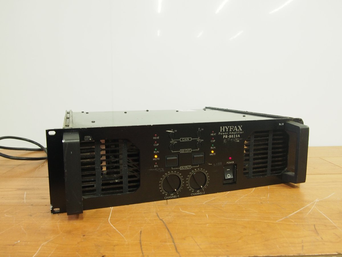 ☆【1T0903-54】 HYFAX ハイファックス 不二音響 PR-8023A 100V PA