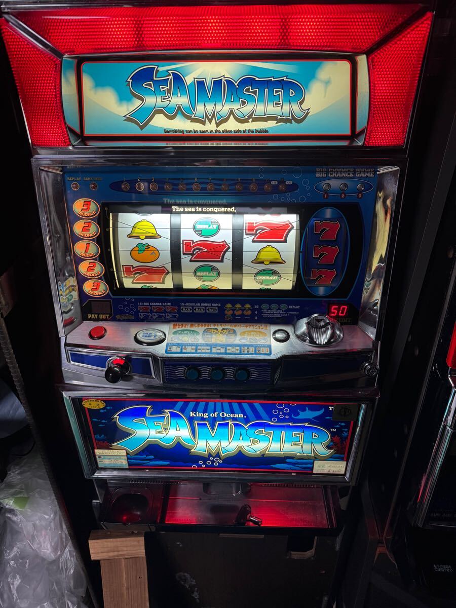 ⭐️パチスロ実機 サンダーV 不要機 ドア 設定キーあり 家庭用電源